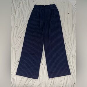 Pin Stripe Wide Leg Pants